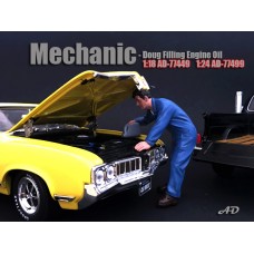 AD-77499 Mechanic - Doug Filling Engine Oil AD-77499 Mechanic - Doug Filling Engine Oil
